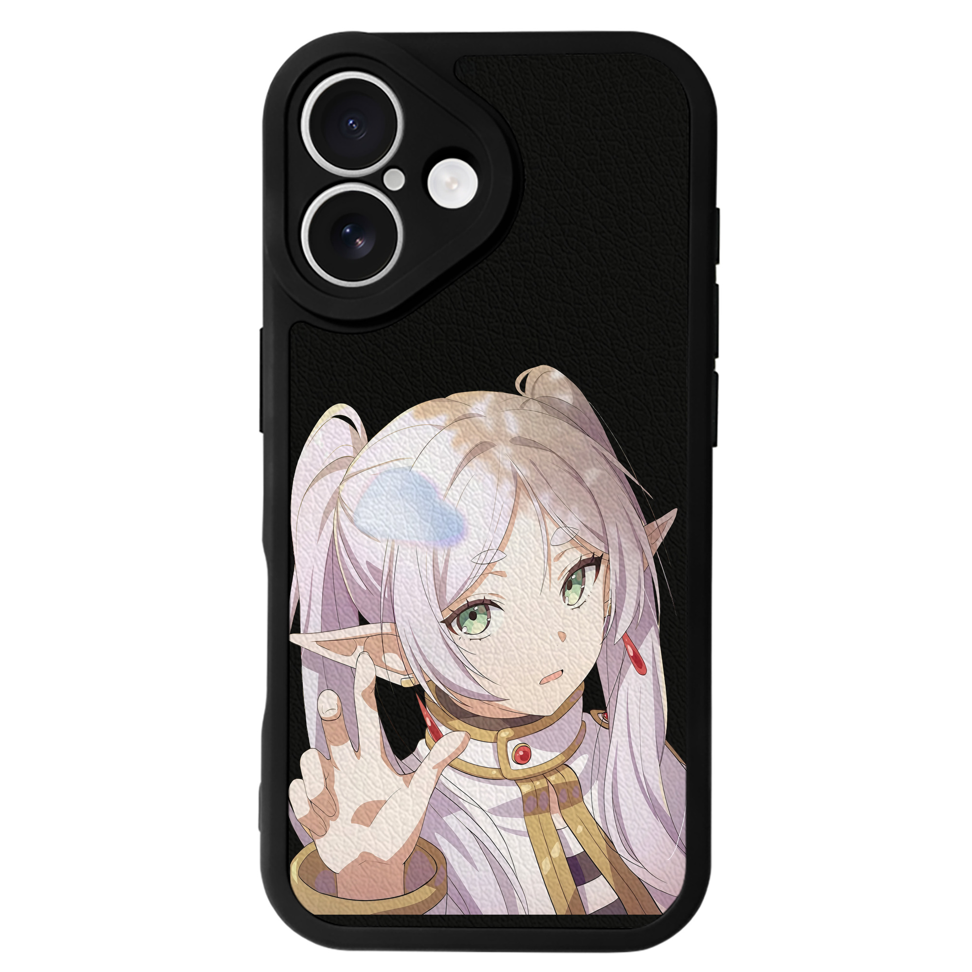 （画像用） 葬送のフリーレン Frieren 【iPhone 16シリーズ対応】シリコンスマホケース（レザー調） 材質：シリコン